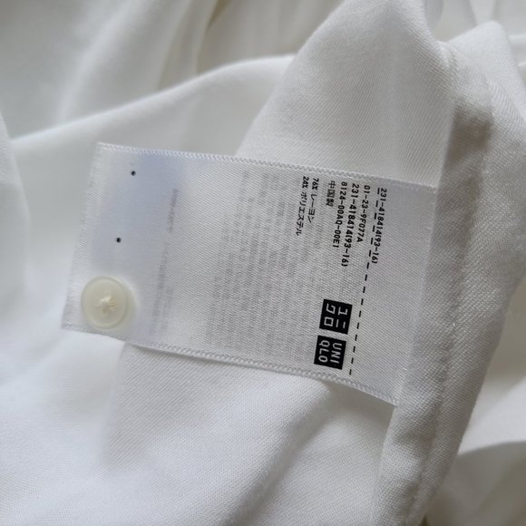 UNIQLO Women’s XL Popover Blouse White - Picture 3 of 6